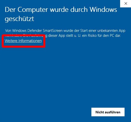 Screenshot (Anklicken macht keinen Sinn) Installation photo center