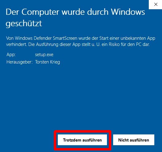 Screenshot (Anklicken macht keinen Sinn) Installation photo center